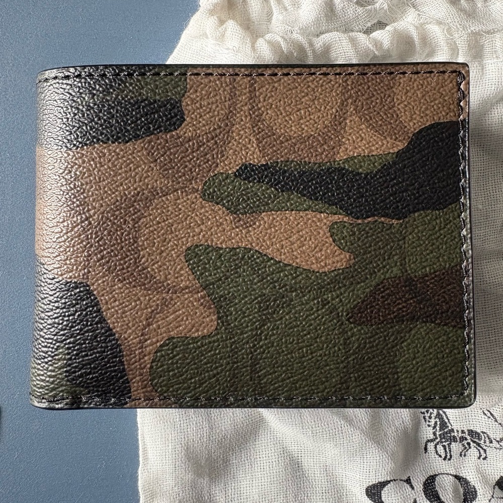 Coach Camouflage Leather Wallet